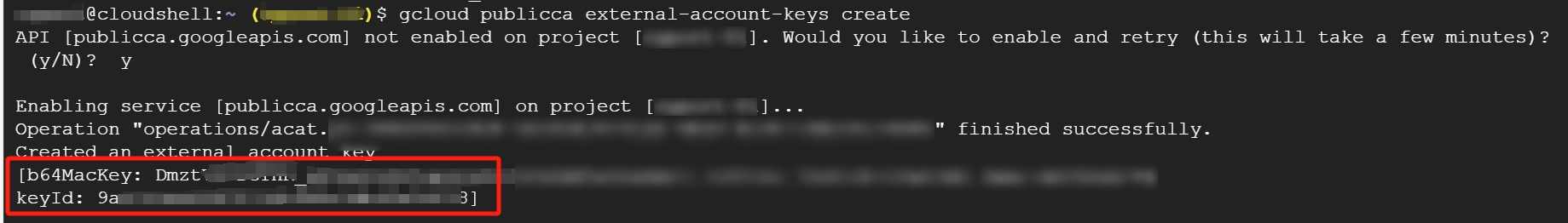 获取到了keyId和b64MacKey