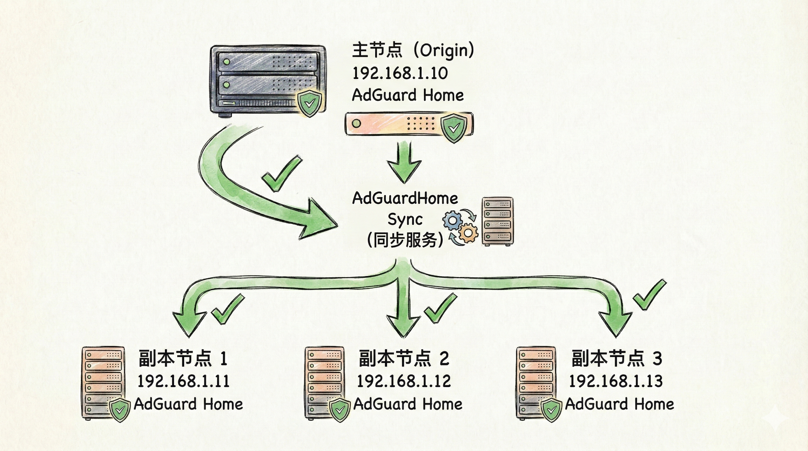 利用 AdGuard Home 与 AdGuard Home Sync 打造内网分布式 DNS 服务架构